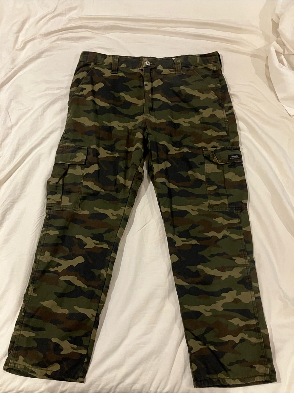 Wrangler Camouflage Green Cargo Pants